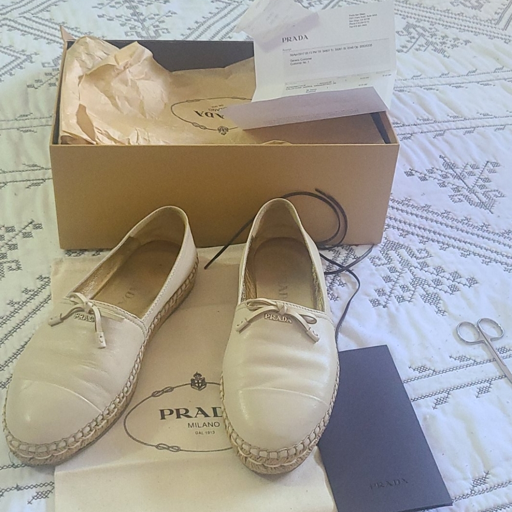 Authentic Prada espadrilles size 6
